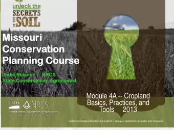 Miss  Missouri  Cons  onservation  n  Pl  Planni  nning C  g Cour  ourse  Jodie  e Reisner  er