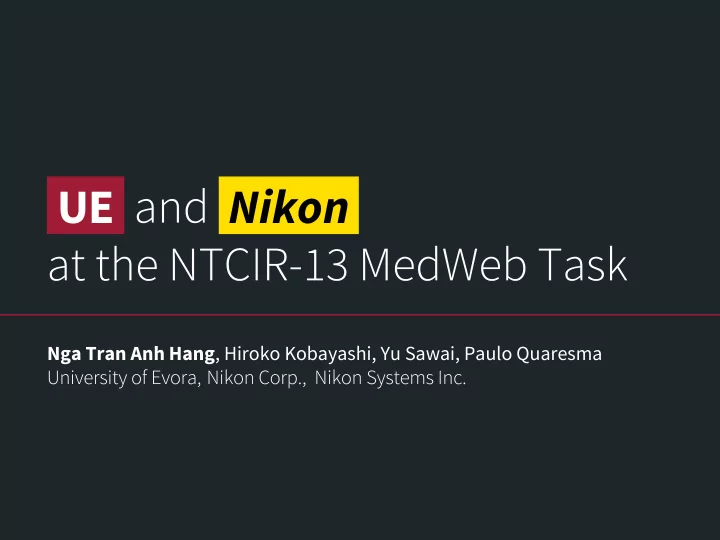 ue nikon
