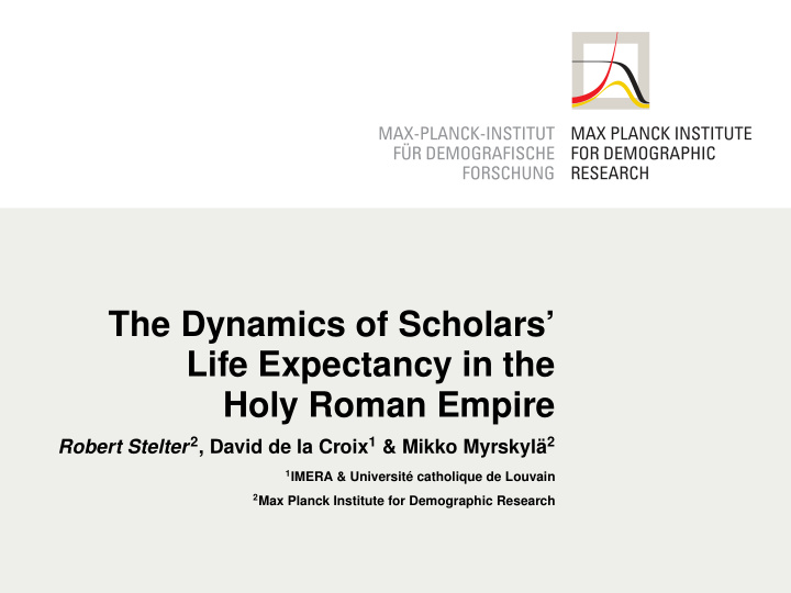 the dynamics of scholars life expectancy in the holy