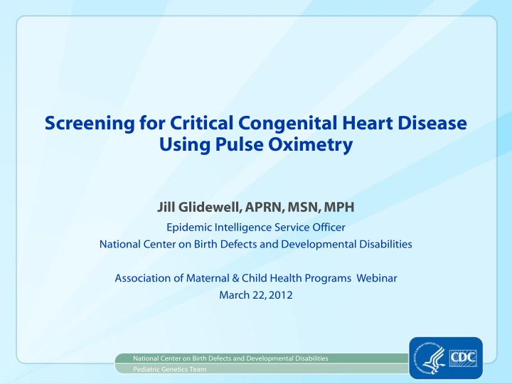 jill glidewell aprn msn mph epidemic intelligence service