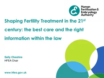 The birth of Louise Brown 1978  People generally want some  principles or other to govern the