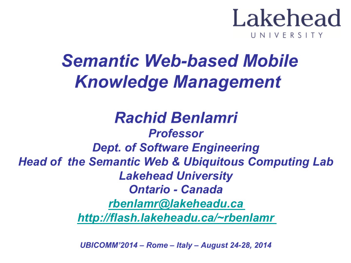 semantic web based mobile