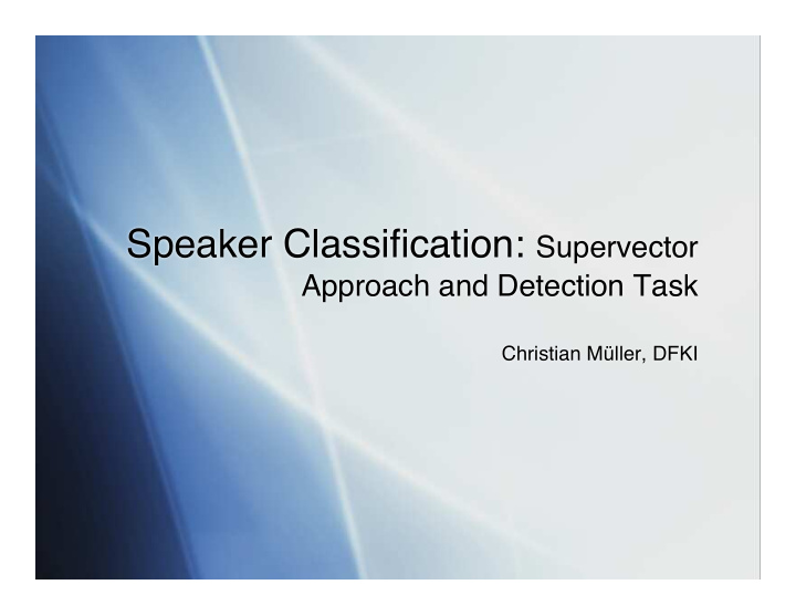 classification user model speech sensor adapts its dialog