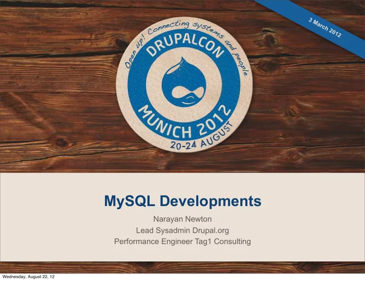 mysql developments