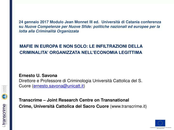 ernesto u savona