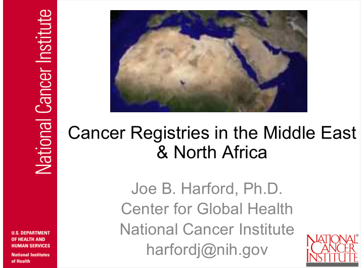 cancer registries in the middle east north africa
