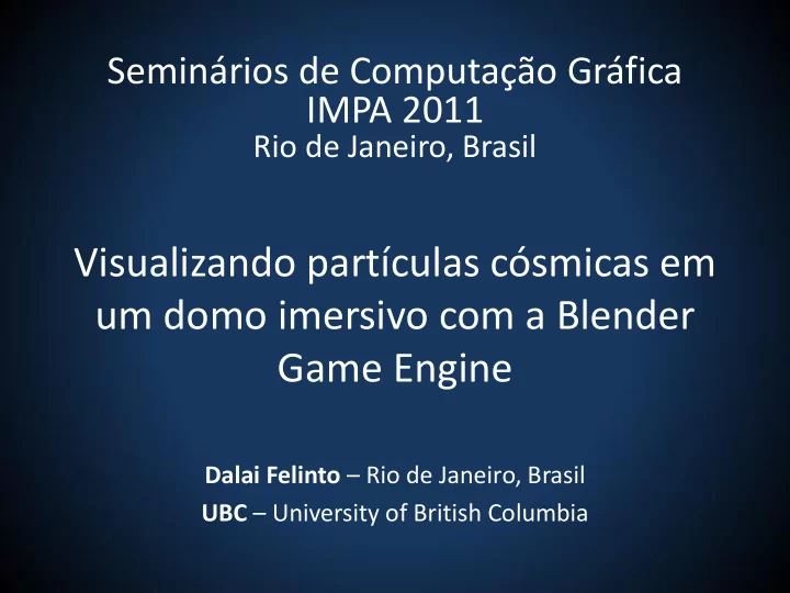 visualizando part culas c smicas em