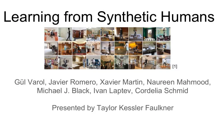 learning from synthetic humans