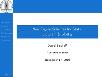 New Figure Schemes for Stata:  blindschemes  The Schemes  plotplain &amp; plottig  Adaptation