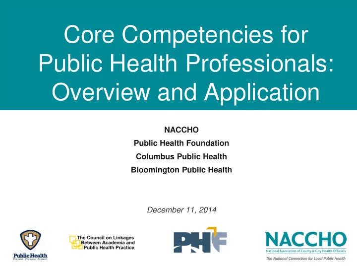 public health professionals