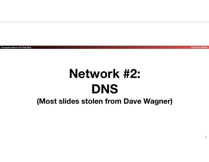 network 2 dns