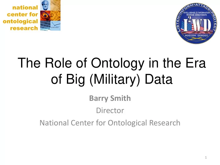 of big military data