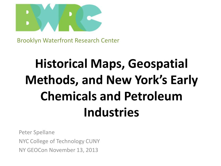 methods and new york s early chemicals and petroleum