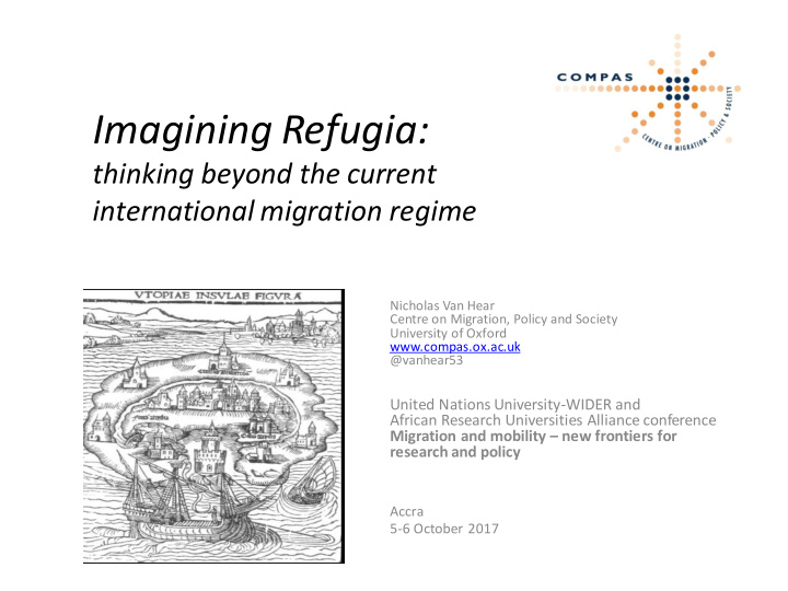 imagining refugia