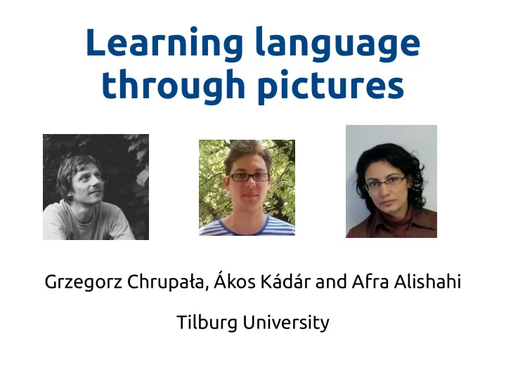learning language through pictures