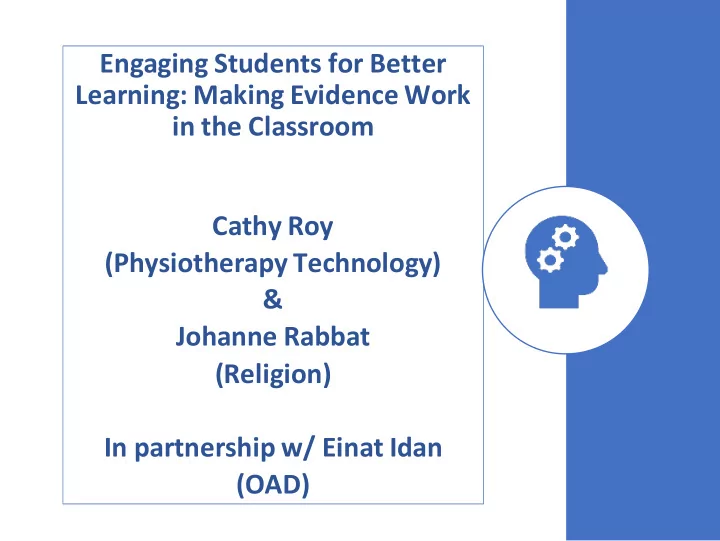 learning making evidence work in the classroom cathy roy