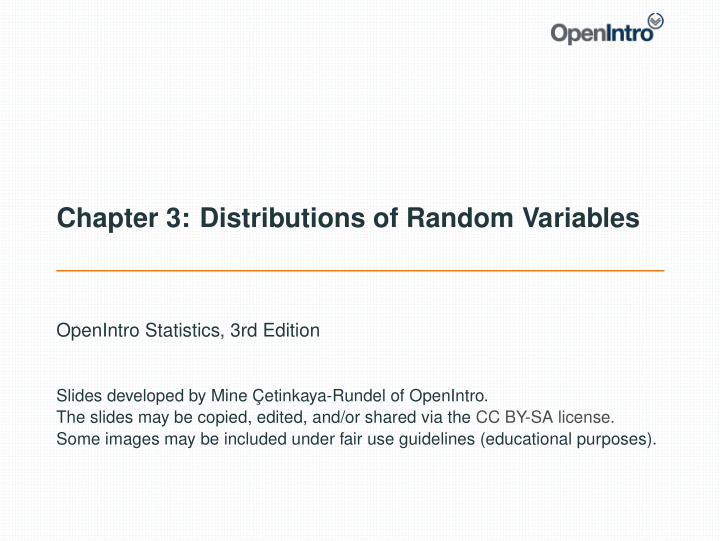 chapter 3 distributions of random variables