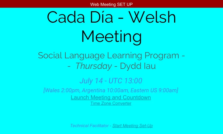 cada d a welsh meeting