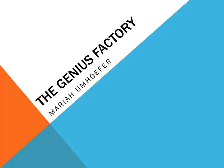 the repository for germinal choice