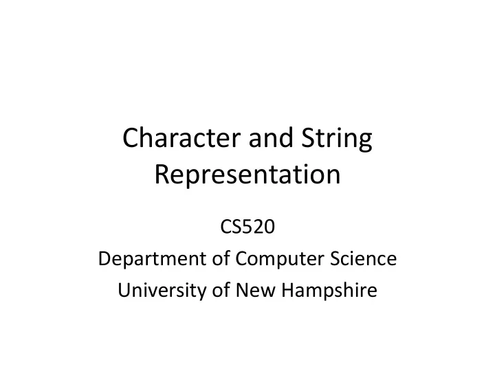 representation