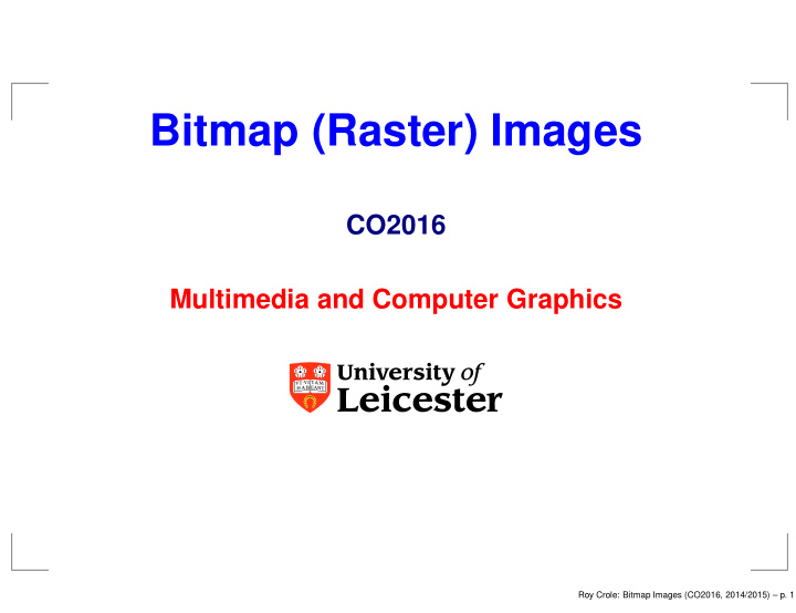 bitmap raster images