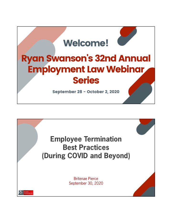 employee termination best practices during covid and