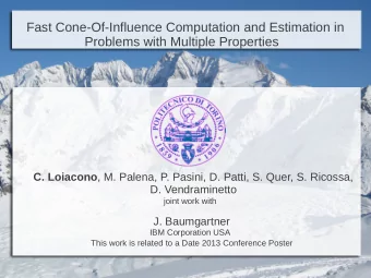 joint work with  J. Baumgartner  IBM Corporation USA  This work is related to a Date 2013