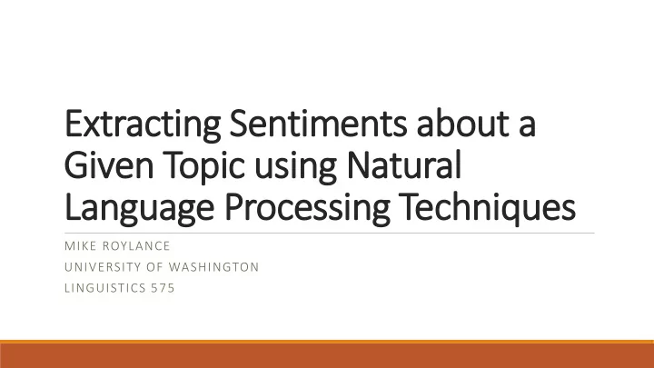 given topic using natural
