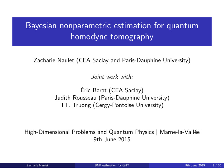 bayesian nonparametric estimation for quantum homodyne