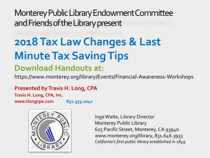 2018 tax law changes last minute tax saving tips