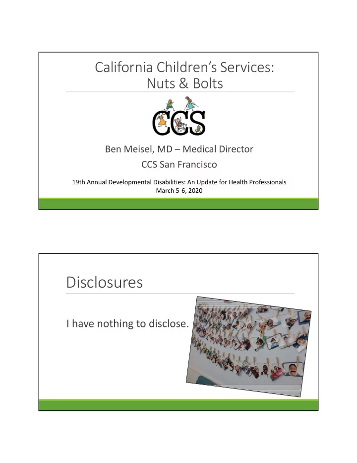 disclosures
