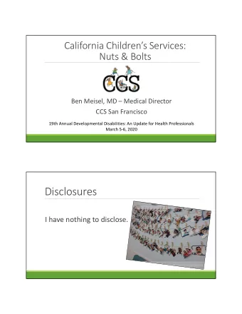 Disclosures I have nothing to disclose. Overview &amp; Learning Objectives  History and Basics