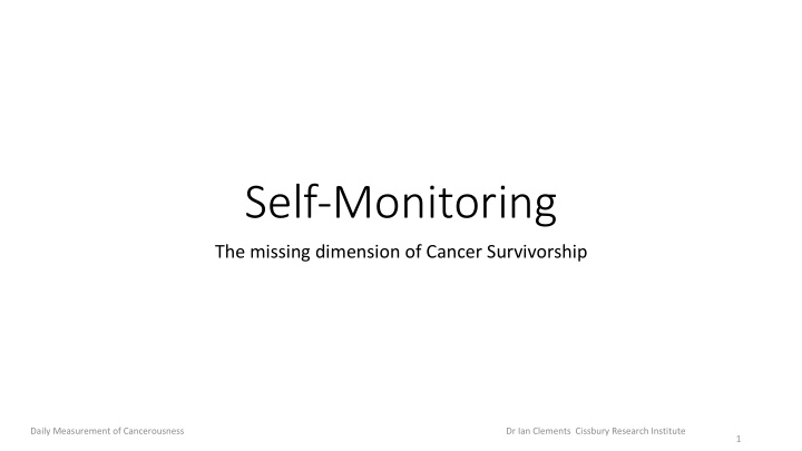 self monitoring