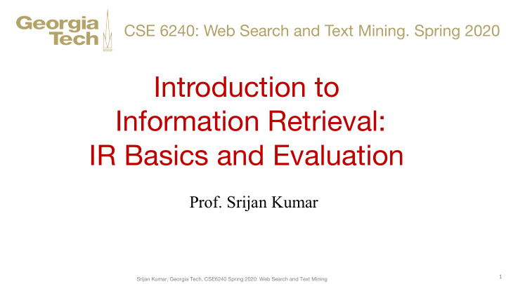 introduction to information retrieval ir basics and
