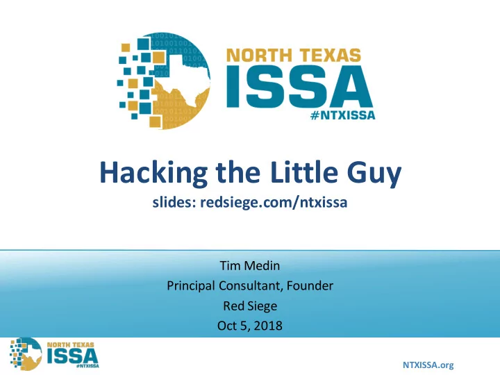 hacking the little guy