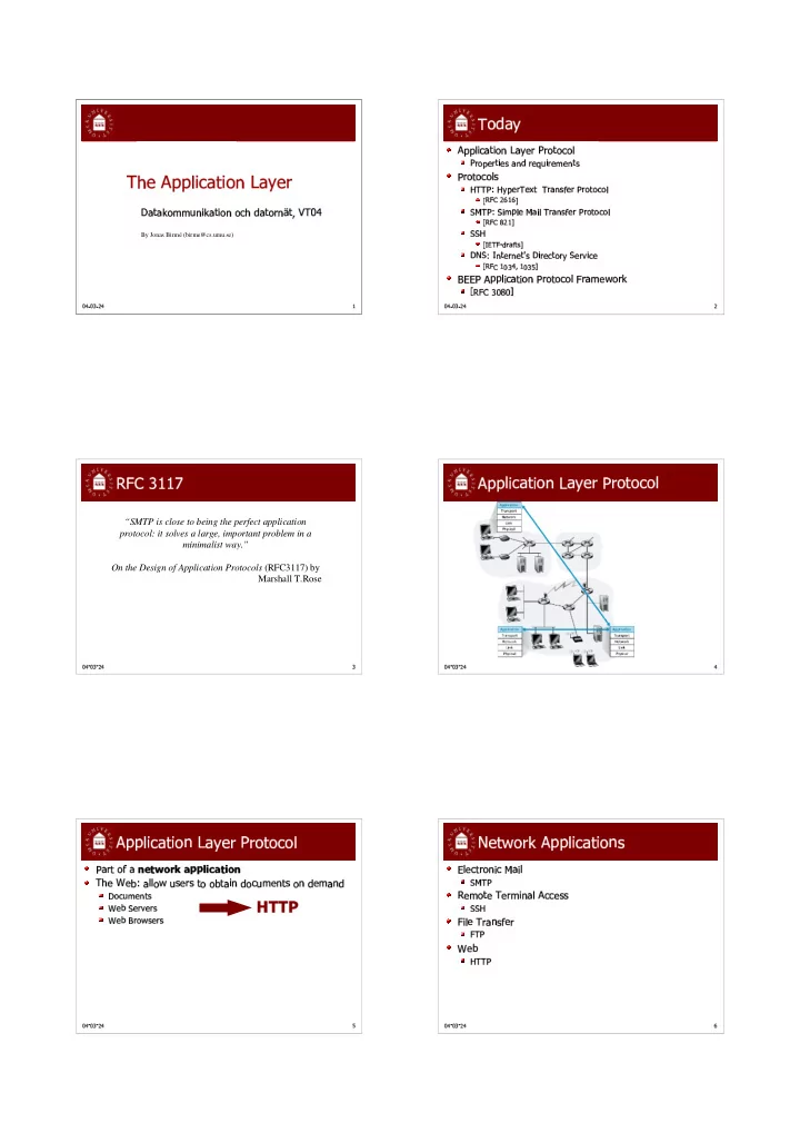 smtp is close to being the perfect application protocol
