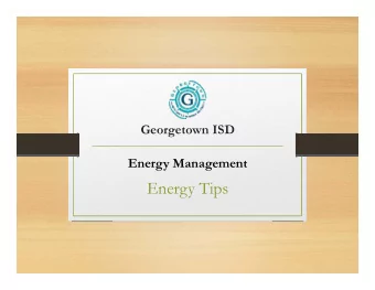 Energy Tips  Georgetown ISD Energy Management  Energy Tips Building Envelope: Air Leaks Inadequate