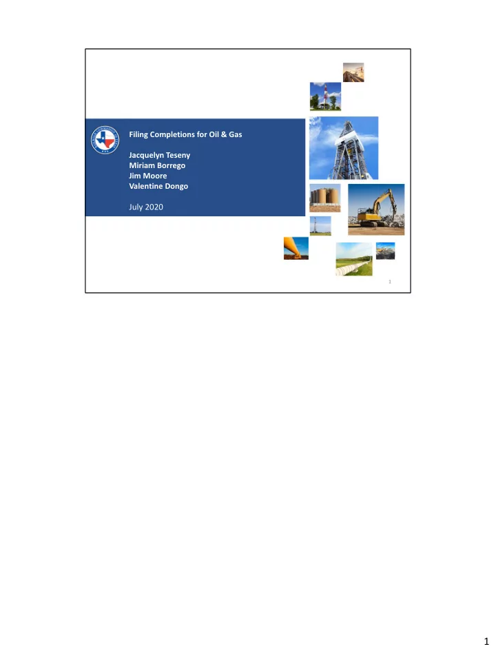 1 completions overview and discussion