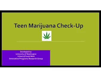 Innovative Programs Research Group Ground Rules  Respect for all opinions  Everyone is