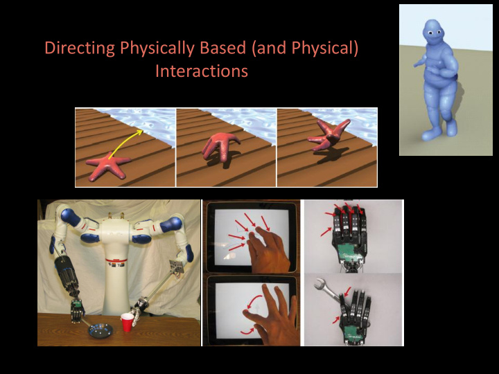 interactions animating dexterous motions