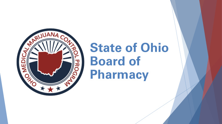 state of ohio board of pharmacy 2019 medical marijuana