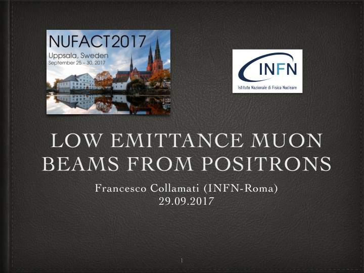 low emittance muon beams from positrons