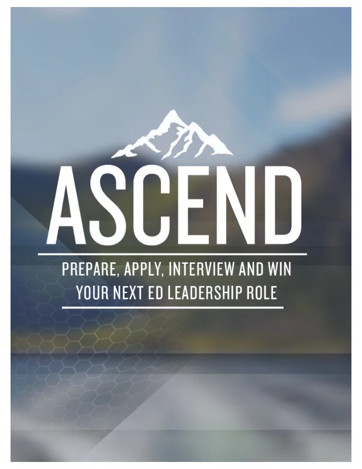 1 welcome to ascend