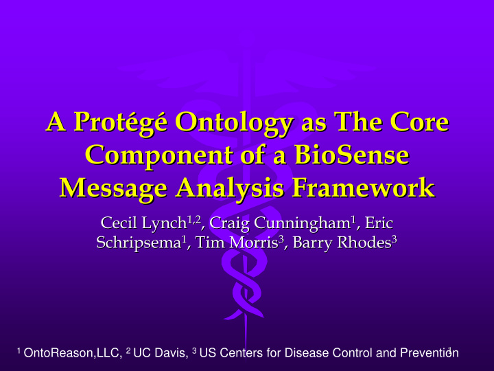 a prot g g ontology as the core ontology as the core a