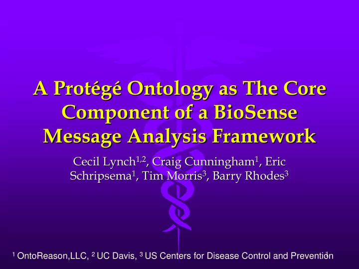 a prot g g ontology as the core ontology as the core a