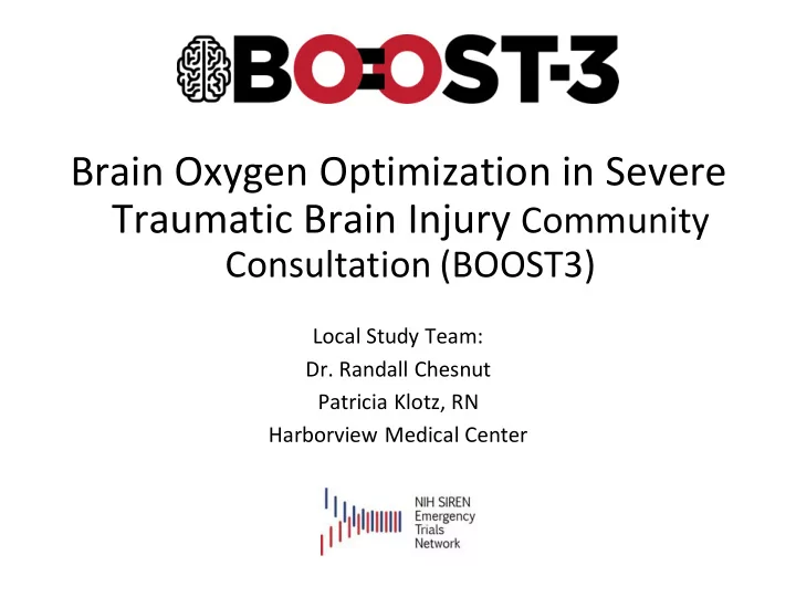 brain oxygen optimization in severe traumatic brain