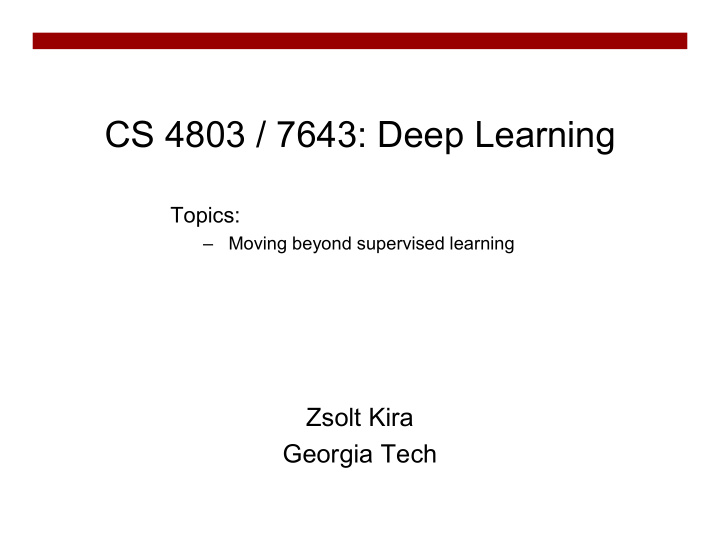 cs 4803 7643 deep learning