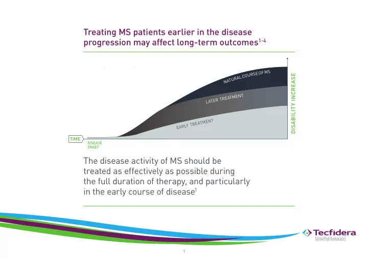 treating ms patients earlier in the disease