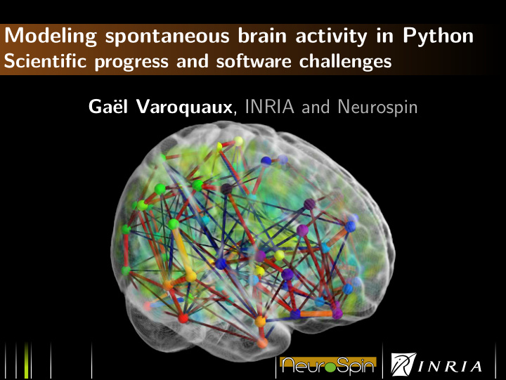 modeling spontaneous brain activity in python