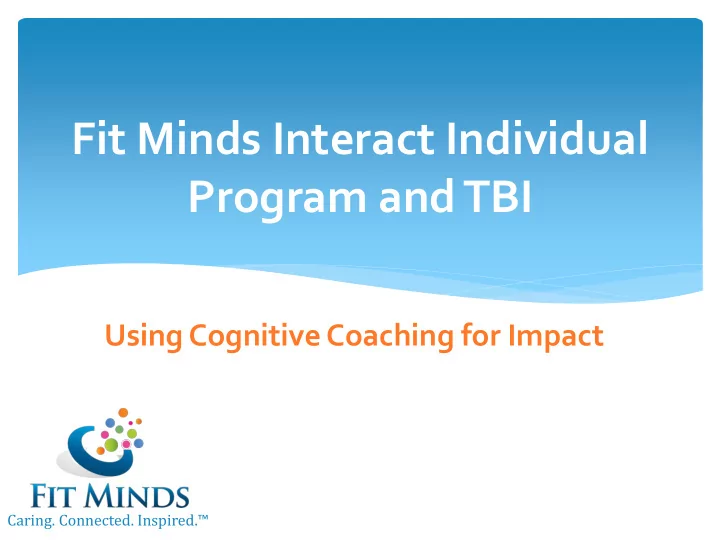 program and tbi